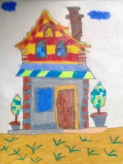 My House, painting by Heet Bagrecha