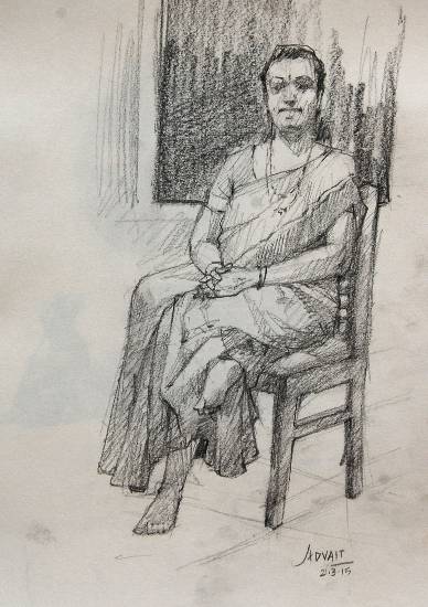 Painting  by Advait Kishor Nadavdekar - Woman