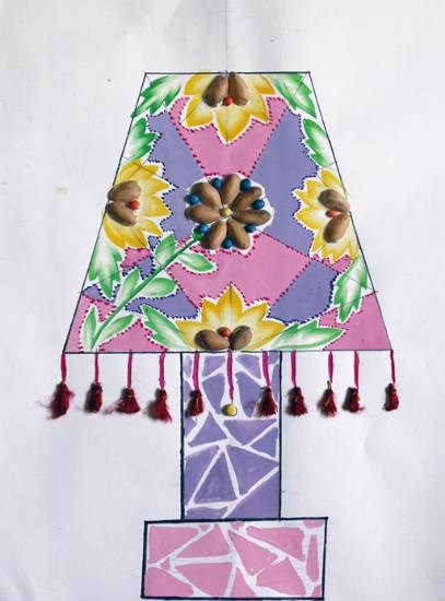 Table Lamp, painting by Advait Ravi Sapkal