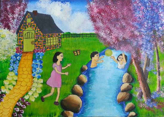 Painting  by Aishwarya Ramachandran - Children