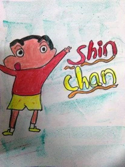 Schin chan, painting by Anaya Bhola