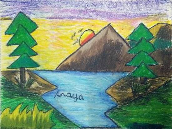 Nature, painting by Anaya Bhola