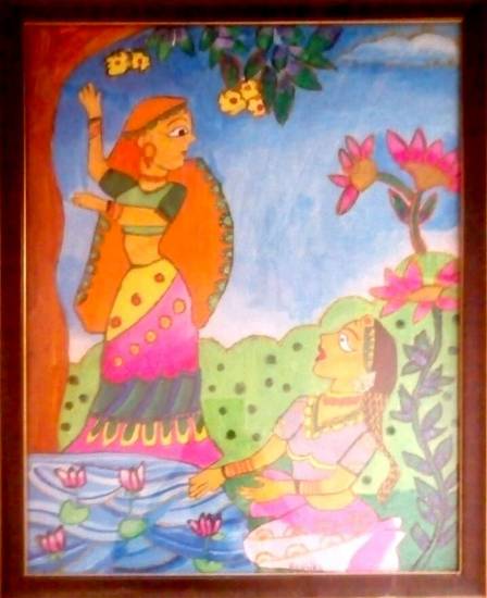 Painting  by Radhika Sunil Argade - Mudhubani