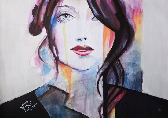 Painting  by Pranjal Singh - The girl