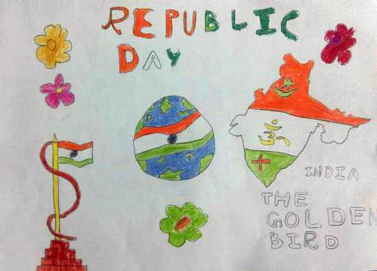 Painting  by Darsh Anubhav Agarwal - Republic day