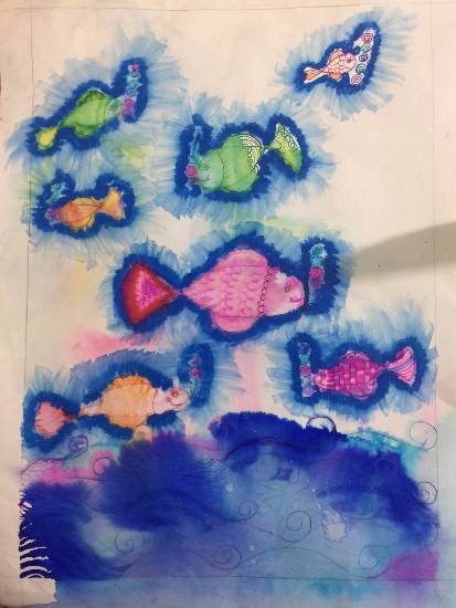 Painting  by Deeva Sajith Abraham - Doodle n Bubbles - 2
