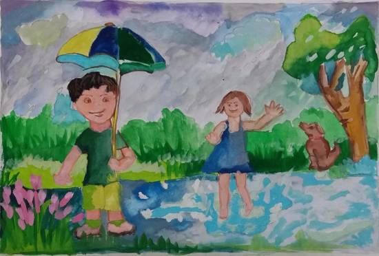 Painting  by Gargei Rahul Lavekar - Rainy Season