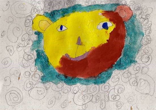 Lion, painting by Ira Bandekar