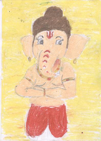 Painting  by Saksham Waikar - Ganesha
