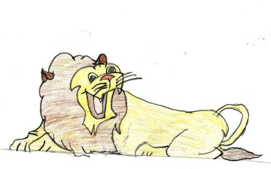 Painting  by Deeksha Srineet - Roaring Lion