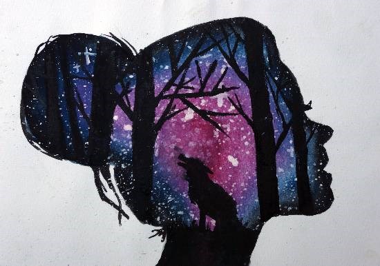 Night within, painting by Naysha Satyarthi
