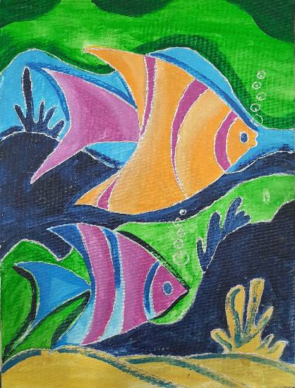 Painting  by Mrunal Vijay Todkar - Fishes