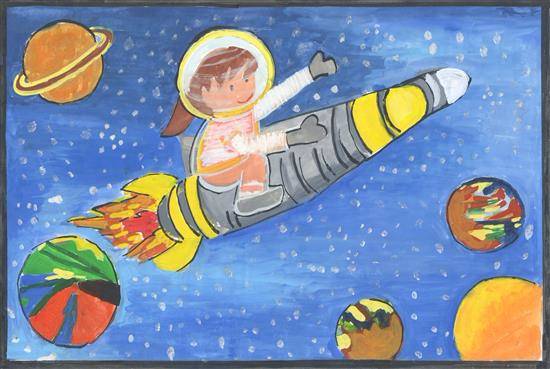 Painting  by Mugdha Chandrabhanu Patnaik - Outer space
