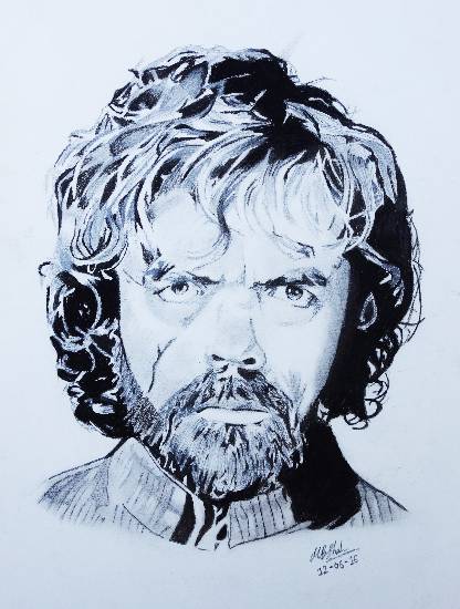 Painting  by Manal Shah - Tyrion Lannister