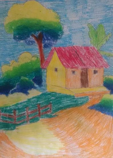House, painting by Navya Harendra Mishra