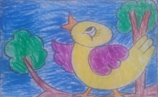 Bird, painting by Navya Harendra Mishra