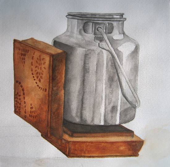 Painting  by Sayuri Sunil Bhanap - Milk Container