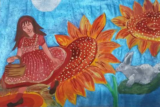Painting  by Ritujaa Yogendra Khanolkar - Flower