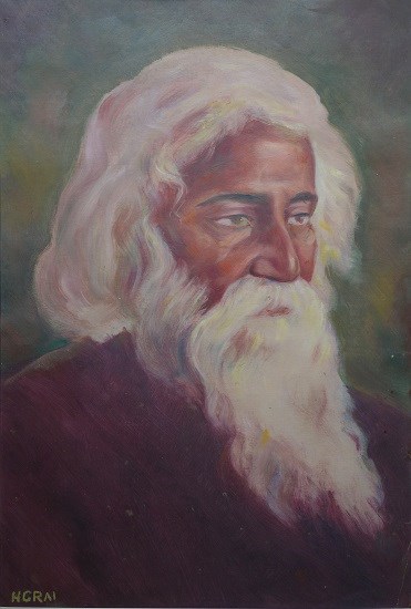 Tagore, painting by H C Rai
