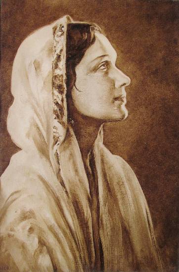 Devika Rani, Painting by H C Rai
