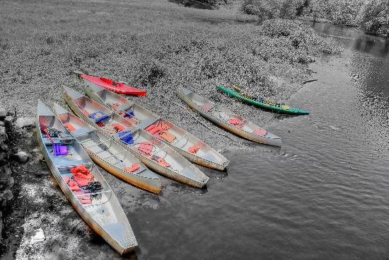 Canoes, photograph by Anupama Tiku Dhar
