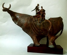 We are one, Sculpture by Chandan Roy