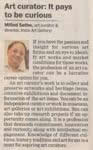Art Curator Milind V. Sathe, Published in DNA, 11 October 2010