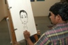 Cartoon painting demonstration by Manoj Salunkhe