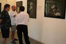Visitors to exhibition