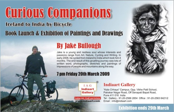 Invitation - Exhibition Of Paintings, Drawings and Photographs by Jake Bullough