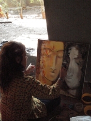 Live Painting & Sculpting by Women Artists