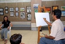 Portrait Painting Demonstration by Sanjay Shelar