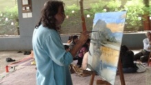 Demonstration of Acrylic Painting by Uday Palnitkar
