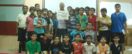 Calligraphy demonstration by Babu Udupi