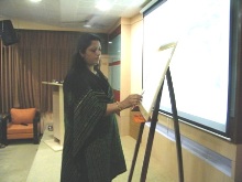Live watercolour painting demonstration by Chitra Vaidya