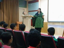 Live watercolour painting demonstration by Chitra Vaidya