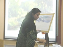 Live watercolour painting demonstration by Chitra Vaidya