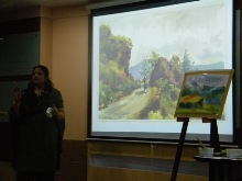 Live watercolour painting demonstration by Chitra Vaidya