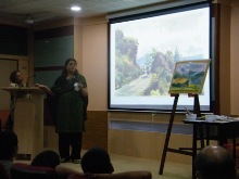 Live watercolour painting demonstration by Chitra Vaidya