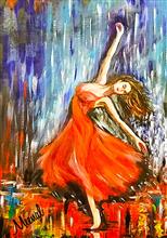 Rain Dance , Painting by Meenal Acharya