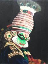 Kathakali, Painting by Meenal Acharya