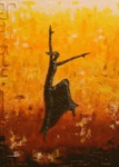 Joy, painting by Anuj Malhotra, Acrylic on Canvas, 21 X 15 inches
