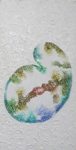 Nesting, painting by Anuj Malhotra, Mixed medium on canvas, 34 X 18 inches