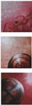 Secretiveness, painting by Anuj Malhotra, Acrylic on canvas, 33 X 11 inches