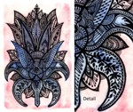 Ink doodle by Deepti Bhadbhade, Digital print on art paper of choice, 16 X 11 inches
