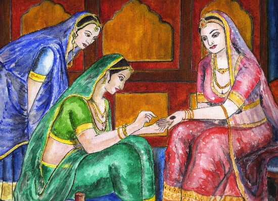  - palmistry-painting-by-Narendra-Joshi