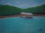The Boat Ride, painting by Nilesh Potdar, Pastels on Paper, 12 X 16 inches