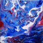 Bliss painting by Prachi Gorwadkar, Acrylic on Canvas, 8 X 8 inches