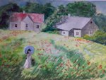 Mountain Resort, painting by Sachin Dange, Watercolor on Paper, 10 X 14 inches