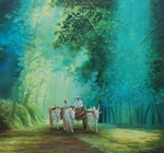 Untitled 10, painting by Sunil Kulkarni, Oil on canvas, 46 X 44 inches